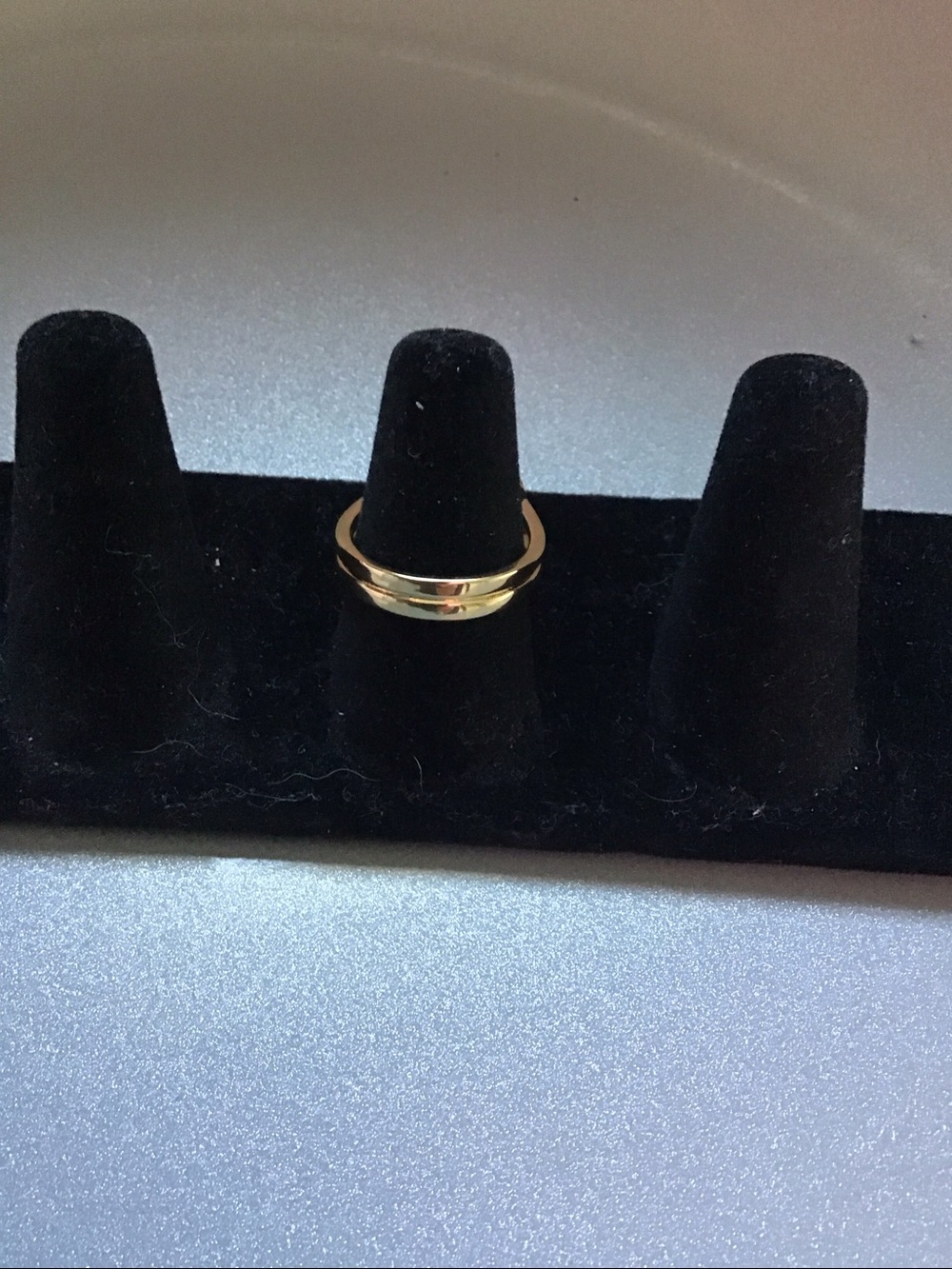 Gold Tone Turquoise Accent Square CZ Ring - Women Jewelry - Picture 6 of 9